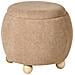 Pouf Contenitore Annabella Bouclé Marrone Chiaro - Foto miniatura 8