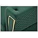 Divano Emy Con Cuscini In Tessuto Verde E Gambe Oro 162x83x76 Cm - Foto miniatura 7