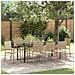 Set da Pranzo per Giardino con cuscino 9 pcs Beige polyrattan - Foto miniatura 2
