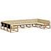 Set di divani da esterno con cuscino 10 pcs Bianco e Beige - Foto miniatura 1