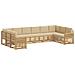Set di divani da esterno 10 pcs Bianco e Beige - Foto miniatura 1
