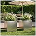 Vaso da giardino 2 pz Argento 25 x 25 x 25 cm Acciaio Inox - Foto miniatura 2