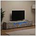 Mobile TV LED a 5 pezzi Grigio Cemento Legno ingegnerizzato - Foto miniatura 5