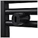 Radiatore Scaldasalviette Bagno Dritto Nero 500 X 1424 Mm - Foto miniatura 6