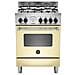 Cucina a Gas AMN664GCRT 4 Fuochi a Gas Forno a Gas Ventilato Classe A+ Dimensioni 60 x 60 cm Colore Crema Serie Americana - Foto miniatura 1
