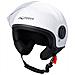 Casco Jet Demi Urban Moto Omologato Ece 22 Visiera Avio Sferica Sonicmoto Bianco L - Foto miniatura 3
