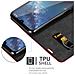 Custodia Compatibile Con Nokia 2.2 In Rosso Mela - Coperchio Protettiva Con Chiusura Magnetica, Funzione Stand E Tasca Per Le Carte - Foto miniatura 4