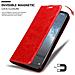Custodia Compatibile Con Nokia 2.2 In Rosso Mela - Coperchio Protettiva Con Chiusura Magnetica, Funzione Stand E Tasca Per Le Carte - Foto miniatura 8