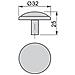 9160008 Pomolo Per Mobile, Ø32mm, Zama, Bronzato, Set Di 25 - Foto miniatura 3