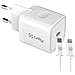 TC 1 USB-C 20W + LIGHT CABLE WH - Foto miniatura 1