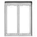 C322 - Cornice Per 2 Placche 2m Alluminio - Foto miniatura 1
