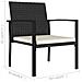 Sedie Da Pranzo Per Giardino 4 Pz In Polyrattan Nero - Foto miniatura 8