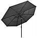 Ombrellone a 3 Livelli con Palo in Alluminio Antracite 3,5 m - Foto miniatura 3