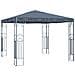 Gazebo con Stringa di Luci LED 300x300 cm Antracite - Foto miniatura 2