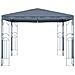 Gazebo con Stringa di Luci LED 300x300 cm Antracite - Foto miniatura 3