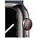 Watch Series 7 41mm in Acciaio Inossidabile Impermeabile 5ATM GPS + Cellular 32GB WiFi / Bluetooth con Cinturino Sport Blu Abisso - Foto miniatura 3