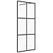 Parete Per Doccia Walk-in Vetro Trasparente Esg Nera 100x195 Cm - Foto miniatura 2
