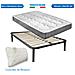 Set Letto Piazza E Mezza 120x190 Con Materasso A Molle Rigido Panama Con Rete Ortopedica A Doghe Flessibili E Cuscino Fiocco Memory In Regalo - Foto miniatura 1