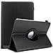 Custodia Per Tablet Compatibile Con 8"" Tablets In Nero - Coperchio Protettivo A 360 Gradi Fatto Di Finta Pelle Con Funzione Di Stand E Banda Elastica - Foto miniatura 1