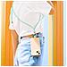 Corda Universale Smartphone Compatibile Cover E Custodie Regolabile 90cm Verde - Foto miniatura 3