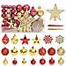 Set Addobbi Di Natale 108 Pz Oro E Rosso - Foto miniatura 1
