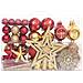 Set Addobbi Di Natale 108 Pz Oro E Rosso - Foto miniatura 2