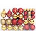 Set Addobbi Di Natale 108 Pz Oro E Rosso - Foto miniatura 3
