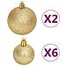 Set Addobbi Di Natale 108 Pz Oro E Rosso - Foto miniatura 6