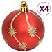 Set Addobbi Di Natale 108 Pz Oro E Rosso - Foto miniatura 8