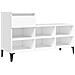 Scarpiera Bianca 102x36x60 Cm In Legno Multistrato - Foto miniatura 2