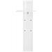 Mobile Da Ingresso Omer, Entratina Moderna Multifunzione, Armadietto Multiuso Per Atrio, 100% Made In Italy, Cm 50x27h140, Bianco Lucido - Foto miniatura 2