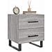 Comodini 2 Pz Grigio Sonoma 40x35x47,5 Cm In Legno Multistrato - Foto miniatura 3