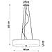 Lampadario Skala 60 Bianco Sl. 0799 - Minimalista Lampadario Bianco 102x60x60 Cm - Foto miniatura 7