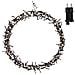 Ghirlanda Luminosa Decorativa Catena Con 300 Luci Led Ø 38 Cm Bianco Caldo Ip44 Decorazione Natalizia Da Appendere Per Porte E Finestre Con 8 Programmi Di Illuminazione Da Interno /esterno - Foto miniatura 2