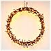 Ghirlanda Luminosa Decorativa Catena Con 300 Luci Led Ø 38 Cm Bianco Caldo Ip44 Decorazione Natalizia Da Appendere Per Porte E Finestre Con 8 Programmi Di Illuminazione Da Interno /esterno - Foto miniatura 6