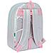 Zaino Scuola Benetton Silver Trapunta Argentato 30 X 46 X 14 Cm - Foto miniatura 2