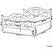 Letto Metallo Lyra 140 X 200 Cm Bianco - Foto miniatura 3