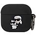 Cover Per Airpods 3 Nft Anti-urto In Silicone Con Anello, Nero - Foto miniatura 1