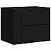 Comodino A Muro Nero 45x30x35 Cm - Foto miniatura 2
