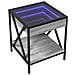 Tavolino Da Salotto Con Led Infinity Grigio Sonoma 40x40x49 Cm - Foto miniatura 3