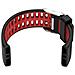 Cinturino In Silicone Per Polar V800 Gps Smartwatch Black+red - Foto miniatura 3