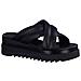 Black Leisure Open Slippers Ciabatte Sintetico E Tessile Scarpe Donna Nero Eu 41, 2-27504-20 001 - Foto miniatura 2