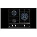 Piano cottura GZC 63310 XB a Gas da 60 cm 3 zone Cottura Colore Nero - Foto miniatura 1