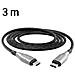 Cavo Usb-c A Usb-c 3m Ricarica Rapida Ultra Resistente, Nero / Argento - Foto miniatura 9
