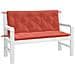 Cuscini Panca Giardino 2pz Rosso Mélange 120x50x7 Cm Tessuto - Foto miniatura 1