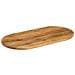 Piano Tavolo 100x50x2,5 Cm Ovale In Legno Massello Di Mango - Foto miniatura 2