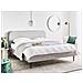 Letto Velluto A Coste Flayat 180 X 200 Cm Grigio Chiaro - Foto miniatura 1