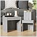 Tavolini Impilabili 3 Pz Grigio Sonoma In Legno Multistrato - Foto miniatura 2
