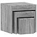 Tavolini Impilabili 3 Pz Grigio Sonoma In Legno Multistrato - Foto miniatura 6