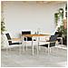 Set da Pranzo da Giardino  5 Pezzi in Legno Massello di Acacia, Tavolo da Pranzo Esterno  90x90x74.5 cm in Legno Massello di Acacia - Foto miniatura 4